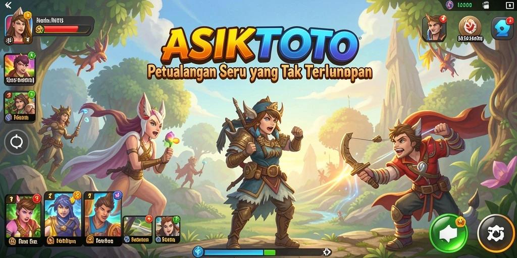 Tampilan screenshot menampilkan aksi seru dalam permainan petualangan ASIKTOTO.