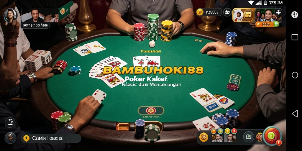 Screenshot BAMBUHOKI88 menunjukkan aksi poker yang mendebarkan.