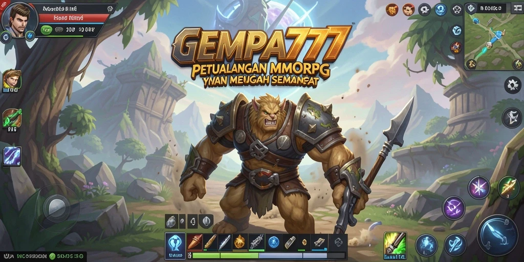 Tangkapan layar gameplay <strong>GEMPA777</strong> yang menampilkan aksi seru di dalam dunia MMORPG.