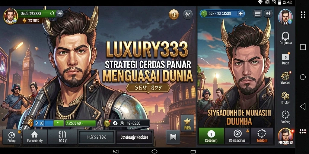 Screenshot utama dari LUXURY333 menampilkan aksi gameplay strategi yang mendebarkan.