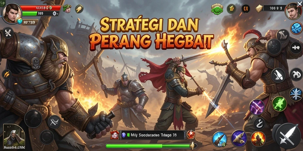 Tangkapan layar utama RR789 menampilkan aksi strategis yang memikat.