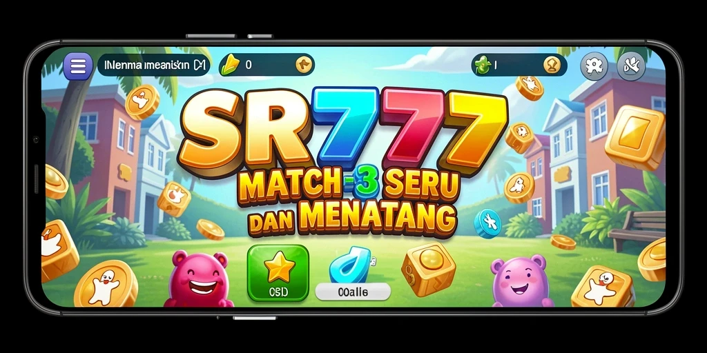 Tampilan gameplay seru dari SR777 Match-3.